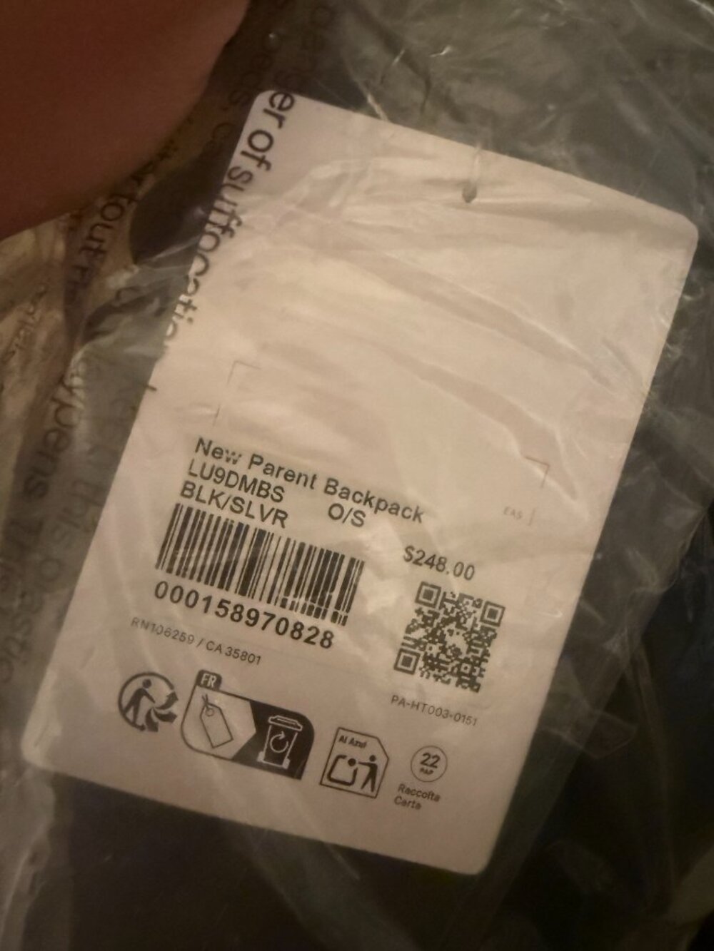 Lululemon New Parent Backpack 22L Black Silver - Picture 3 of 4